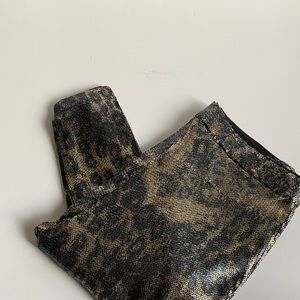 H&M snake print sequin leggings!